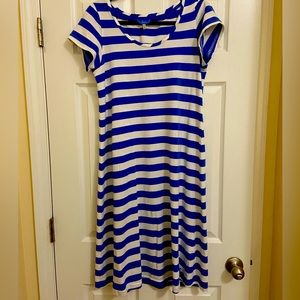 Joules blue striped summer dress